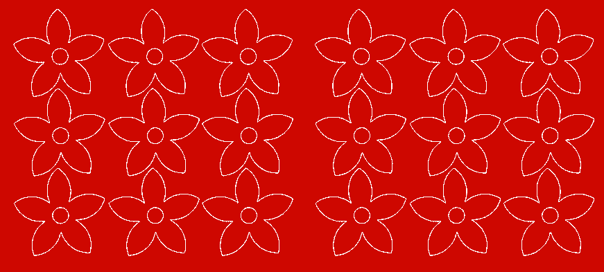 Naklejki na ścianę kwiatki czerwone