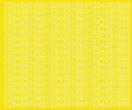 Cyfry samoprzylepne 1 cm żółty z połyskiem